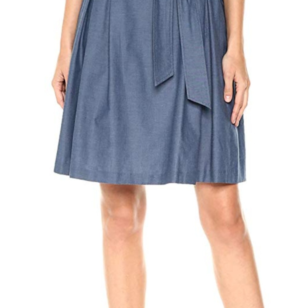 Anne Klein Women's Notch Collar Wrap Dress W/Full - Picture 6 of 6